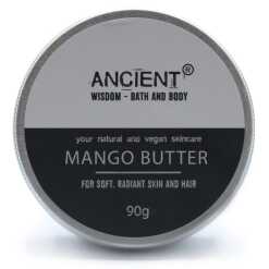 a round tin of mango butter