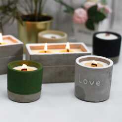 Concrete Wooden Wick