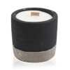 medium round concrete candle - Brandy Butter