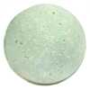 a green bath bomb with zingy peppermint and a drop of refreshing tea tree.