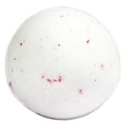 a white 180g coconut dream bath bomb made in Yorkshire!
