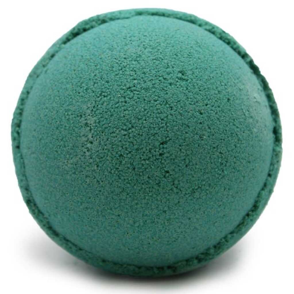 a 180g jumbo bath bomb in green and fragranced with pine