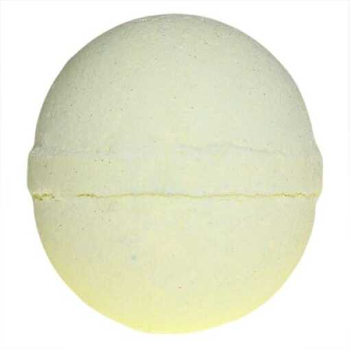a yellow jumbo bath bomb representing the christmas star