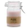 antique rose pure olive wax candle in a jar