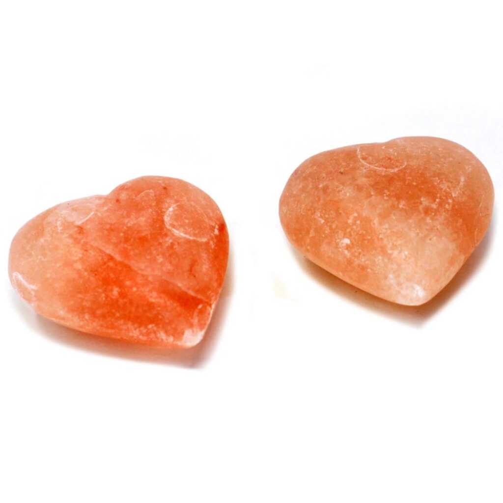 two heart shaped himalayan salt deodorant stones