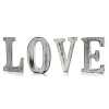 LOVE spelt out in white shabby chic letters