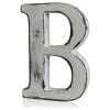 A as a white shabby chic letter