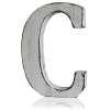 C as a white shabby chic letter