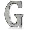 G as a white shabby chic letter