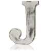 J as a white shabby chic letter