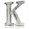 K as a white shabby chic letter