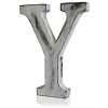 Y as a white shabby chic letter