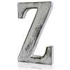 Z as a white shabby chic letter