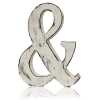 & as a white shabby chic letter