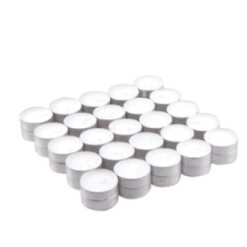 a pack of 50 tealights arranged in a 5 x 5 x 2 block