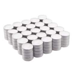 a pack of 100 tealights arranged in a 5 x 5 x 4 block