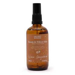 a warm gingerbread room spray, that can also be used on pillows
