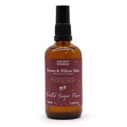 a frosted sugar plum room spray, that can also be used on pillows