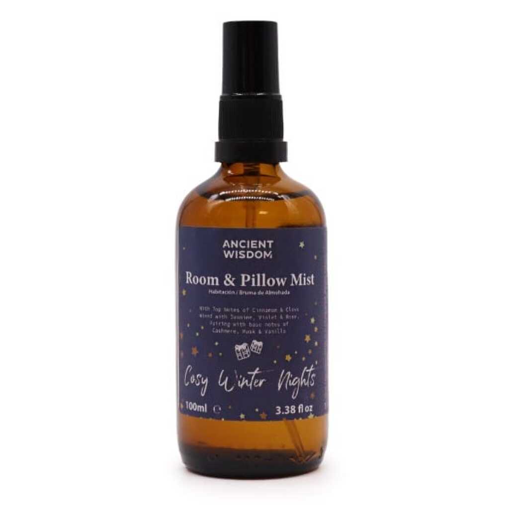 a cosy winter night room spray, that can also be used on pillows