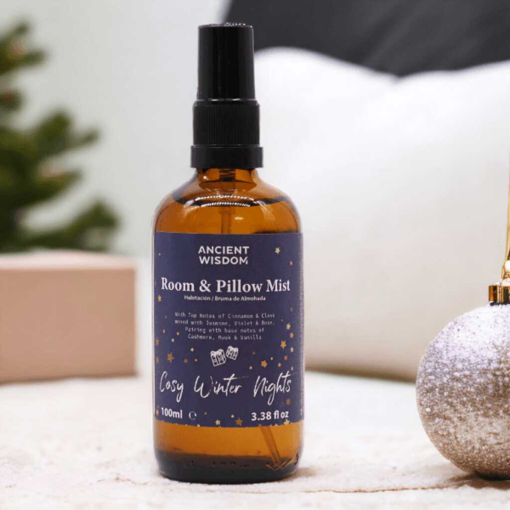 a cosy winter night room spray, that can also be used on pillows