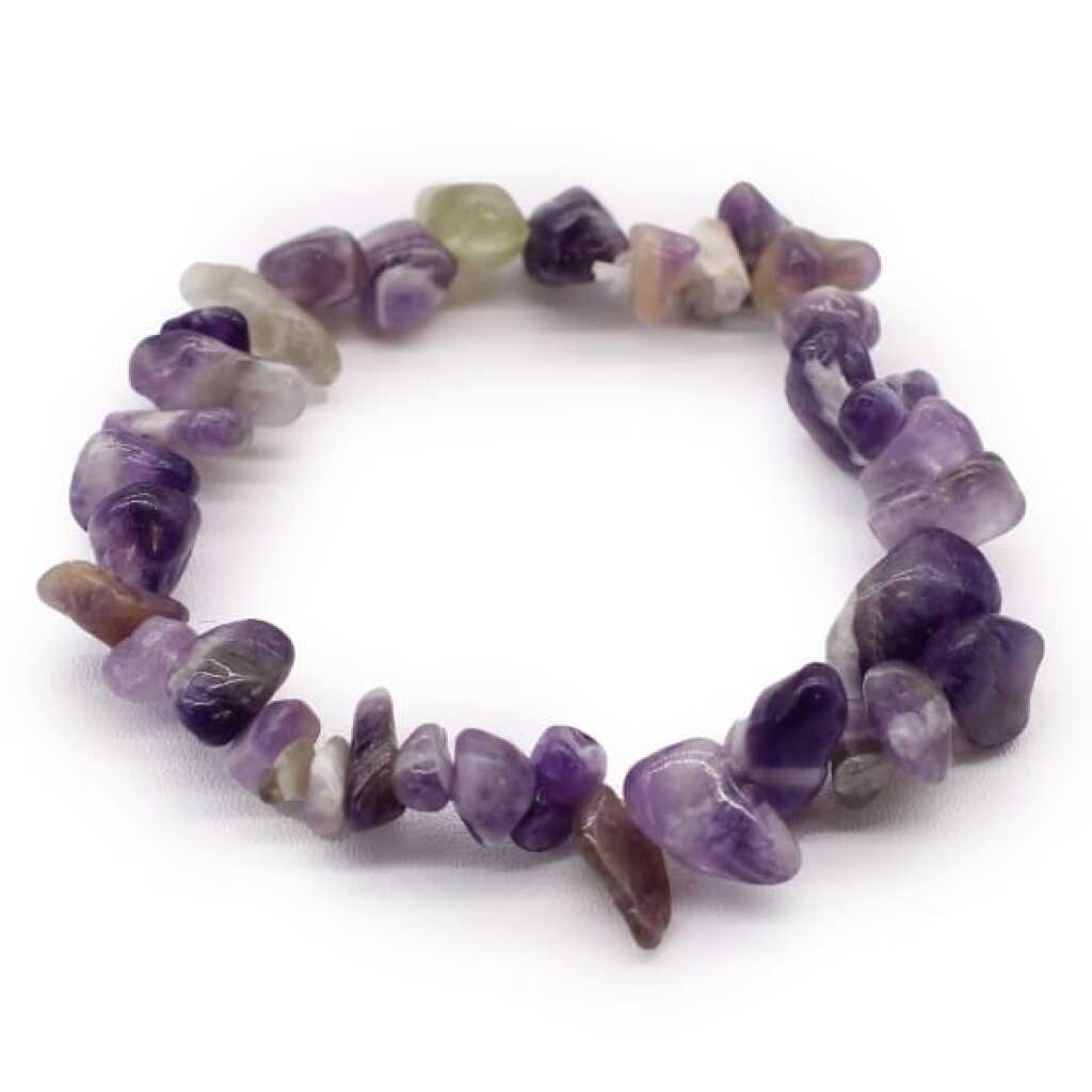 an amethyst chipstone bracelet