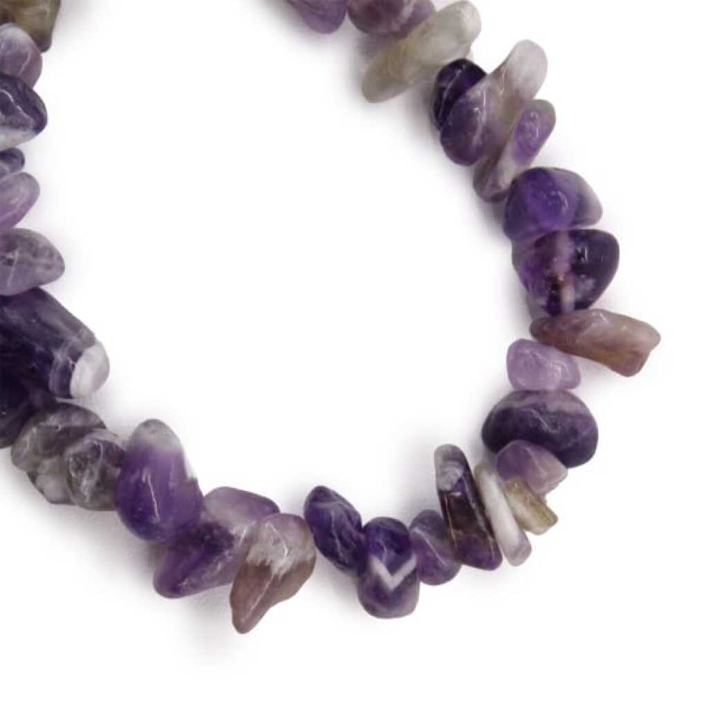 an amethyst chipstone bracelet
