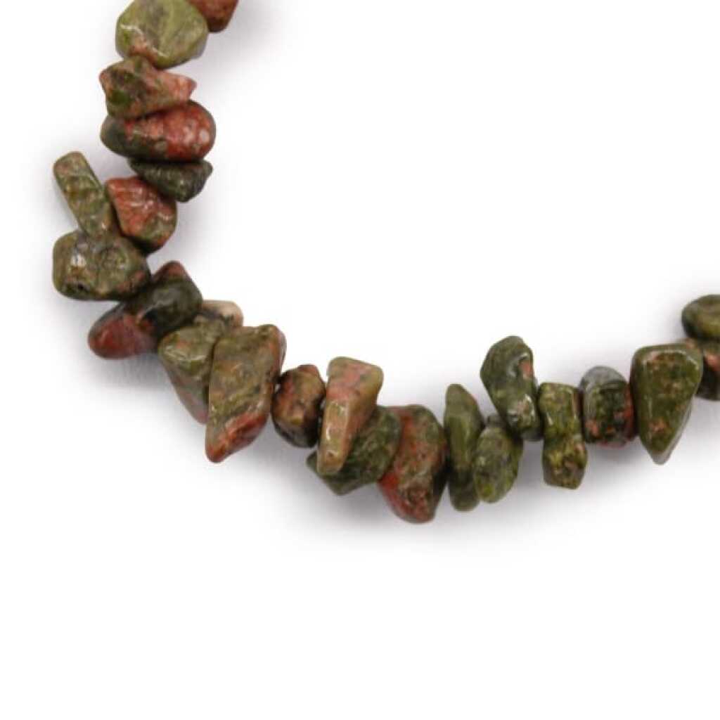 a green jasper chipstone bracelet