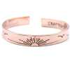 an inspiration bracelet made of copper