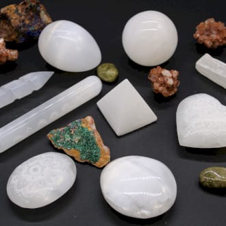 a selection of selenite