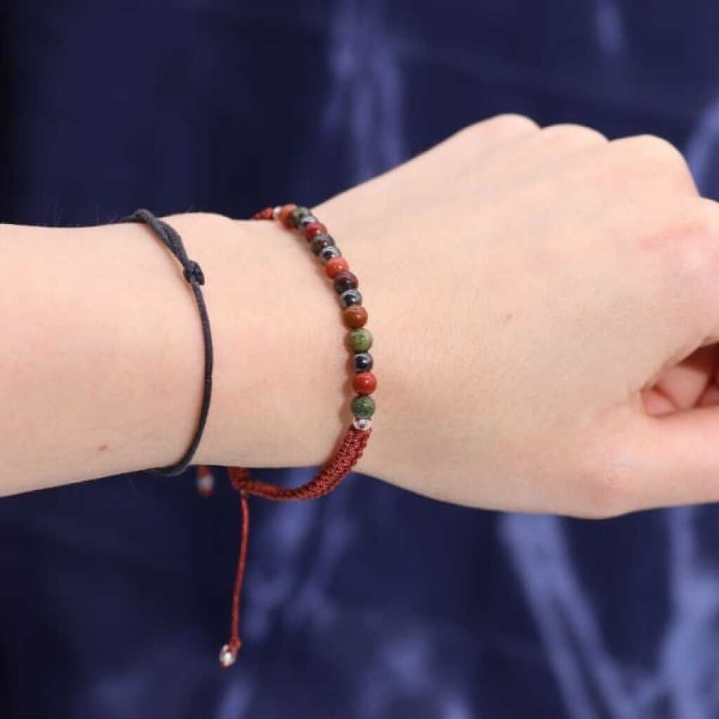 a zodiac gemstone bracelet - aries