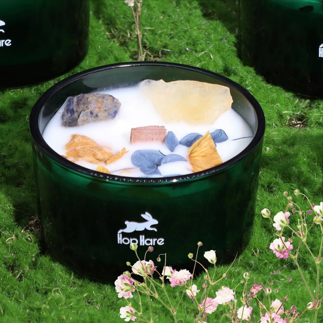 Hop Hare Crystal Candles