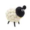 a little felt sheeps in white with a black head