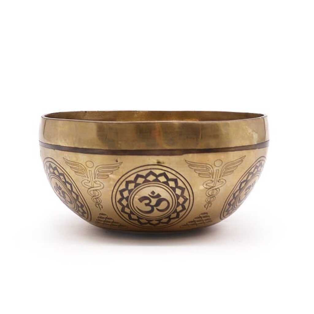A 16cm Tibetan healing Engraved Singing Bowl
