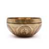 A 16cm Tibetan healing Engraved Singing Bowl - Buddha