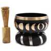 Moon Phase Singing Bowl Set in Black
