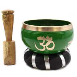 Tree of Life Singing Bowl Set in Green