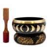 Moon Phase Large Singing Bowl Set in Black