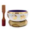 Yin & Yang Large Singing Bowl Set in White and Purple