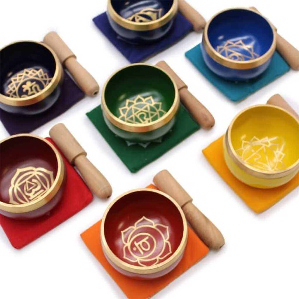 Chakra Singing Bowls - seven chakra bowls