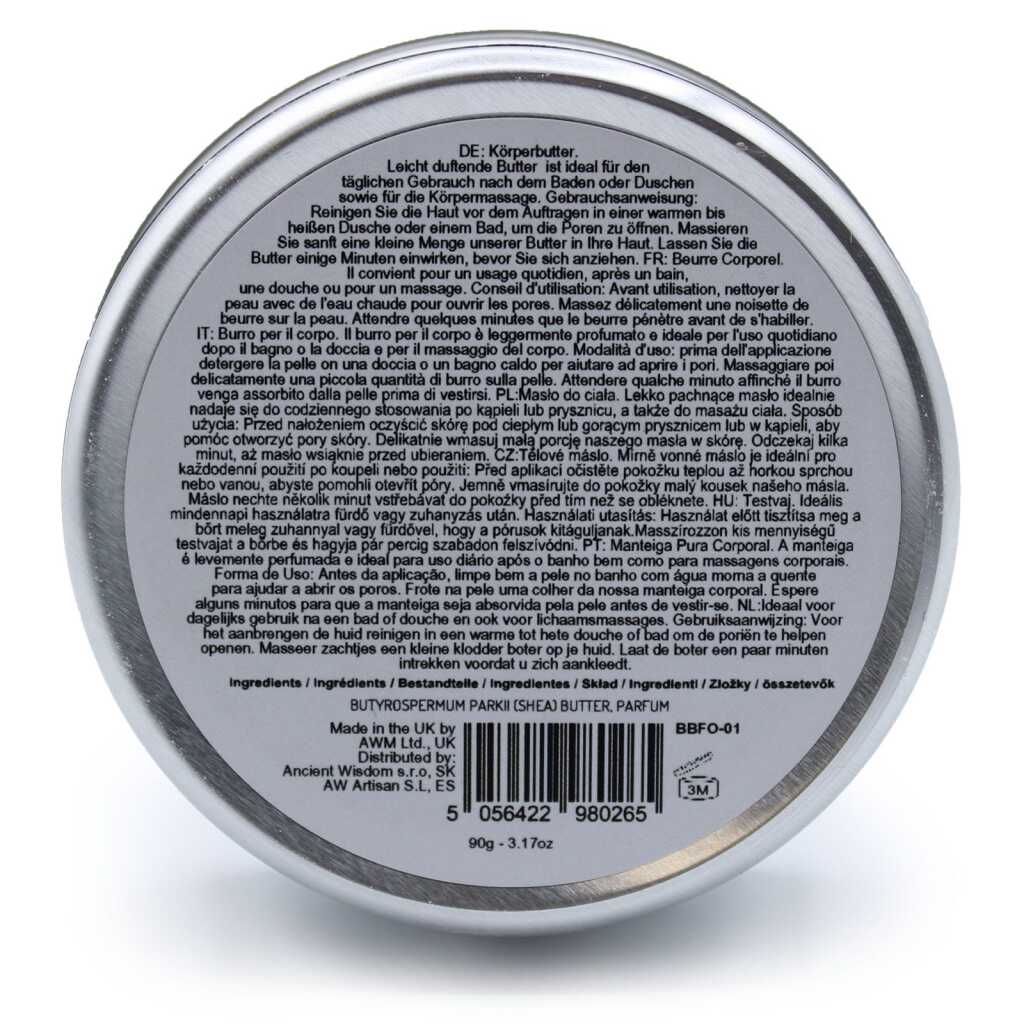 a 90g tin of scented shea body butter - sleepy coconut