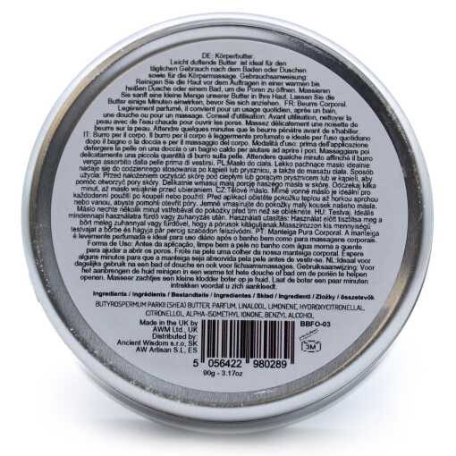 a 90g tin of scented shea body butter - ravishing orchid