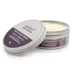 a 90g tin of scented shea body butter - juicy grapes