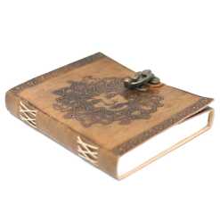 Leatherbound Greenman Notebook with clasp
