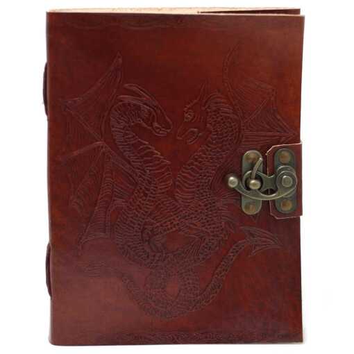 Leatherbound Dragon Notebook with clasp
