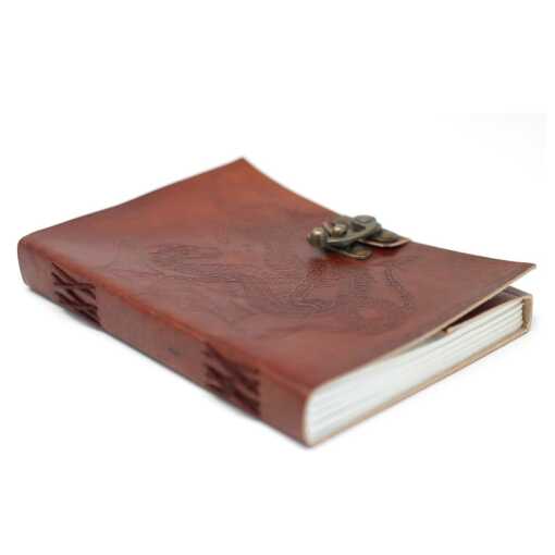 Leatherbound Dragon Notebook with clasp