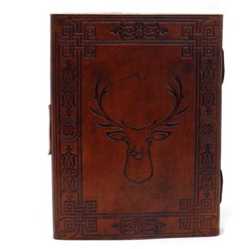 Leatherbound Stag Notebook with clasp