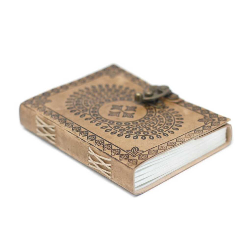 Leatherbound Mandala Notebook with clasp
