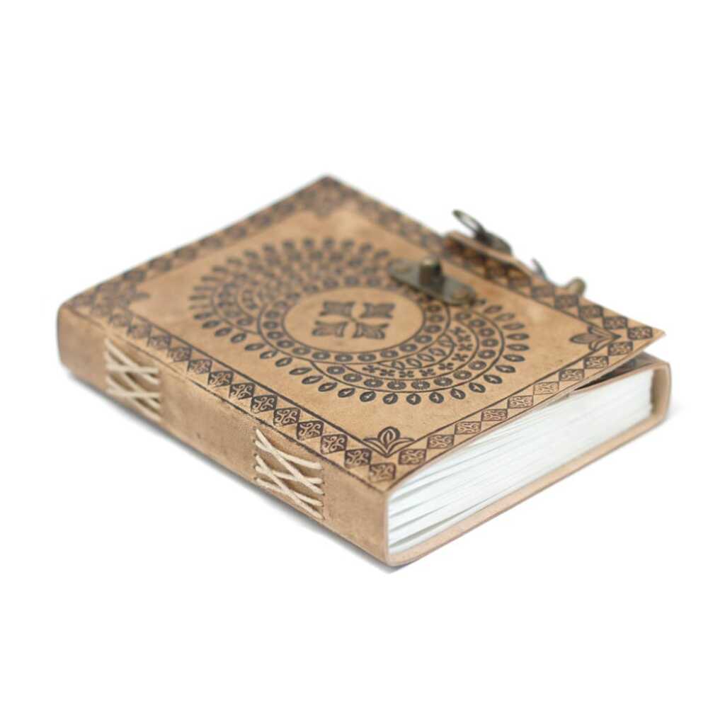 Leatherbound Mandala Notebook with clasp