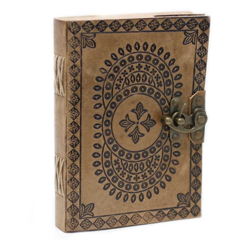 Leatherbound Mandala Notebook with clasp