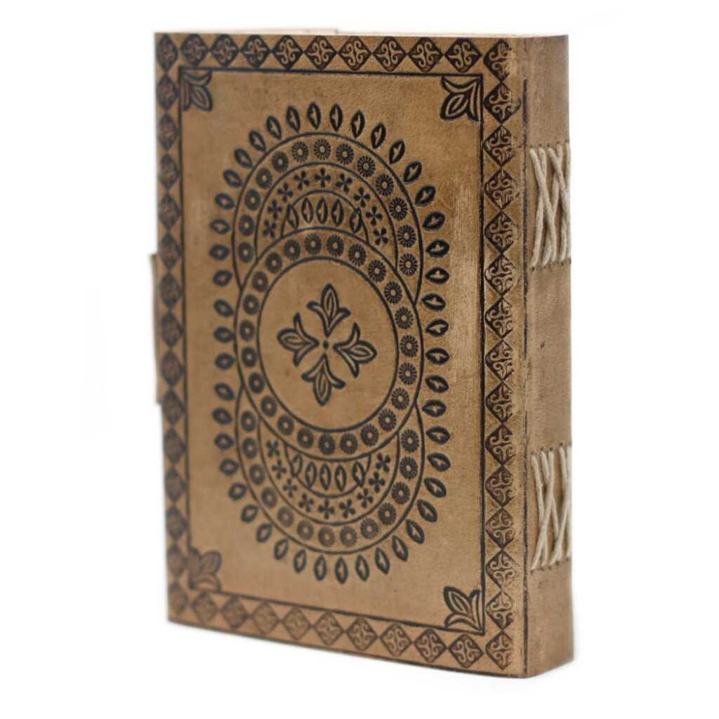 Leatherbound Mandala Notebook with clasp